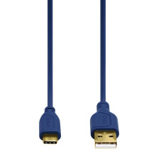 Hama 00135785 Flexi-Slim USB-C Cable 0.75m Blue