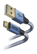 Hama 00178289 Cable USB 1,5 m USB 2.0 USB A Micro-USB B Blue