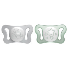 156276 PHYSIO MICRO GLOWING SILICONE 0-2 pacifier 2 pcs