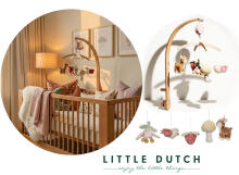 Little Dutch medinė muzikinė karuselė Fairy Garden FSC Art.9000