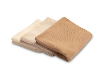 MUSLIN DIAPER UNIFORM BROWN (Pack - 3 pcs)