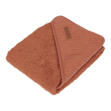 Little Dutch Hooded Towel  Art.TE50630161 Pure Rust   Детское Полотенце после купания с капюшоном 75x75см