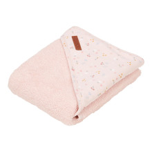 Little Dutch Hooded Towel  Art.TE50621550 Little Pink Flowers  Детское Полотенце после купания с капюшоном 75x75см