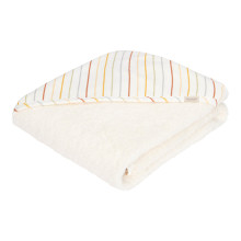 Little Dutch Hooded Towel  Art.TE50902002 Vintage Sunny Stripes Детское Полотенце после купания с капюшоном 100x100см