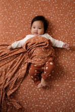 Little Dutch Muslin Swaddles Art.TE50421061 Flower Rust Высококачественная муслиновая пелёнка из бамбука, 1 шт. (120x120 см)