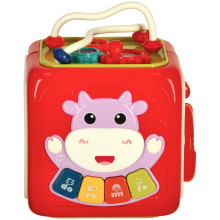 Ikonka Art.KX3596 Sensory toy educational cube 6in1