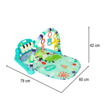 Ikonka Art.KX3602 Educational toddler piano mat with rattles