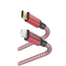 Hama 00183310 USB Type-C Cable - Lighting MFI 1.5m Red