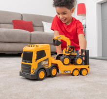 JCB Kravas automašīnas komplekts ar ekskavatoru, 36 cm