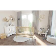 La Bebe™ Loft Cribbed Art.191493 Cloud Baby wooden classical bed