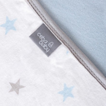 Ceba Baby Jersey Baby Blanket (90x100) Medium Stars & Blue