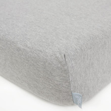 CebaBaby jersey fitted sheet with elasticated edge 120*60, light grey, W-823-116-261