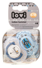 LOVI Dynamic soother silicone 6-18 months (2 pcs) Indian summer, 22/857