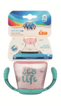 CANPOL BABIES mācību krūze ar mīkstu silikona snīpi Sea Life, 230 ml, 56/501