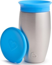 MUNCHKIN stainless steel sippy cup 296ml 12m+ Miracle 360 01237001