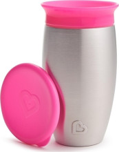 MUNCHKIN stainless steel sippy cup 296ml 12m+ Miracle 360 01237001