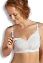 CARRIWELL organic maternity & nursing bra Natural White M 3201