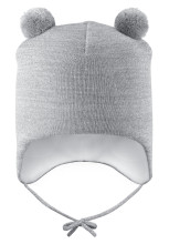 LASSIE Beanie Nanetta Melange grey 718785-9001-38/40