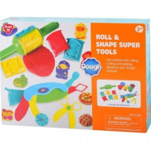 PLAYGO DOUGH komplekts ROLL & SHAPE SUPER TOOLS, 8685