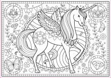 EDUCA colouring puzzle Kids unicorn 150 pcs., 17828