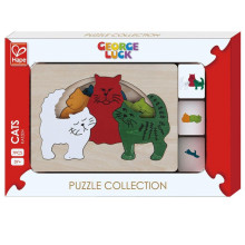 Hape puzzle Kaķi, E6511A