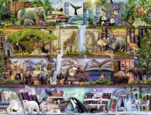 RAVENSBURGER puzzle Wild Kinedom Shelves 2000p, 16652