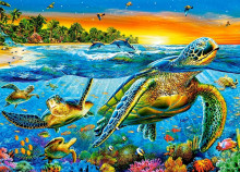 CASTORLAND puzzle Underwater Turtles, 180 el.  B-018321