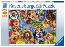 RAVENSBURGER pussel Animal selfie, 500st.,15042