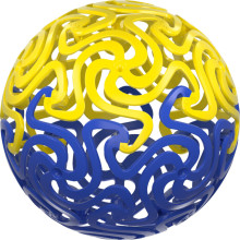 WABOBA Brain, 3D puzzle and ball in one, three different color, W93