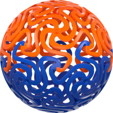 WABOBA Brain, 3D puzzle and ball in one, three different color, W93