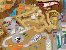 TCG play mat with vechile Hot Wheels Original, 30737