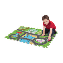 TCG play mat with vechile Paw Patrol 6-piece Tile Mega Mat, 67511