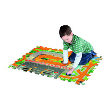 TCG play mat with vechile Hot Wheels 6-piece Tile Mega Mat, 30746