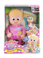 BOUNCIN BABIES lėlė Boni ir Banielis žaidžia su gyvūnais, 35 cm, 801013