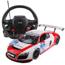 RASTAR car RC 1:14 Audi R8 with steering wheel controller, 47510-8