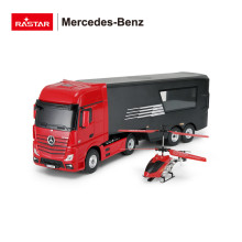 RASTAR R/C 1:26 Mercedes-Benz Container Truck with Helicopter