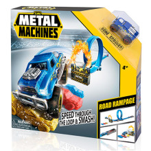 METAL MACHINES automobilio rinkinys, Playset-S1 Road Rampage, 6701