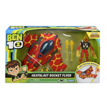 BEN10 Transformējama mašīna ar figūru, Heatblast Rocket Flyer w/Exclusive Figure, 77401