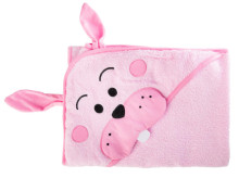 Water Friends soft bath towel – pink rabbit