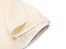 Crepe hooded bath towel – ecru