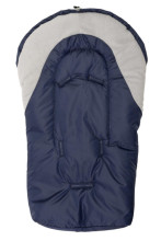 Carrier seat sleeping bag – navy blue/grey polar