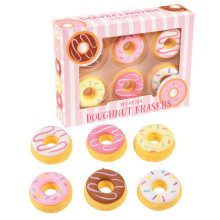 Set of 6 scented doughnut erasers, Rex London