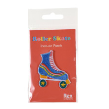 Iron On Roller Skate Patch, Rex London