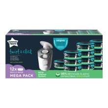 TOMMEE TIPPEE  autiņbiksīšu konteinera kasetes Twist&Click 12 gab, 85102212