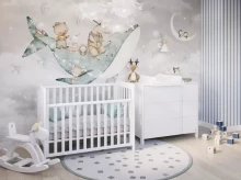 YappyKids YappyLull Art.88608 White Wooden baby crib 120x60cm