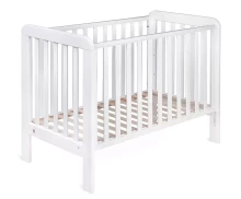 YappyKids YappyLull Art.88608 White Wooden baby crib 120x60cm