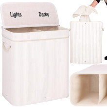 Bamboo laundry basket Springos HA0160 100l