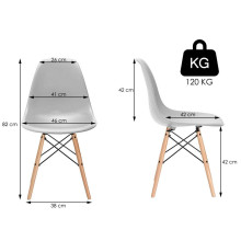 Milano chair Springos DC0004 light gray