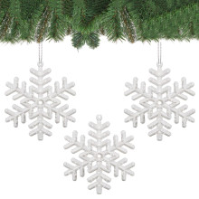 CA0041 CHRISTMAS TREE DECORATIONS STARS 9.5 CM 3 PCS.