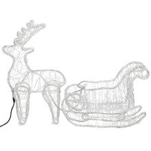 CL1221 LIGHT REINDEER WITH 312 LED SLEIDER